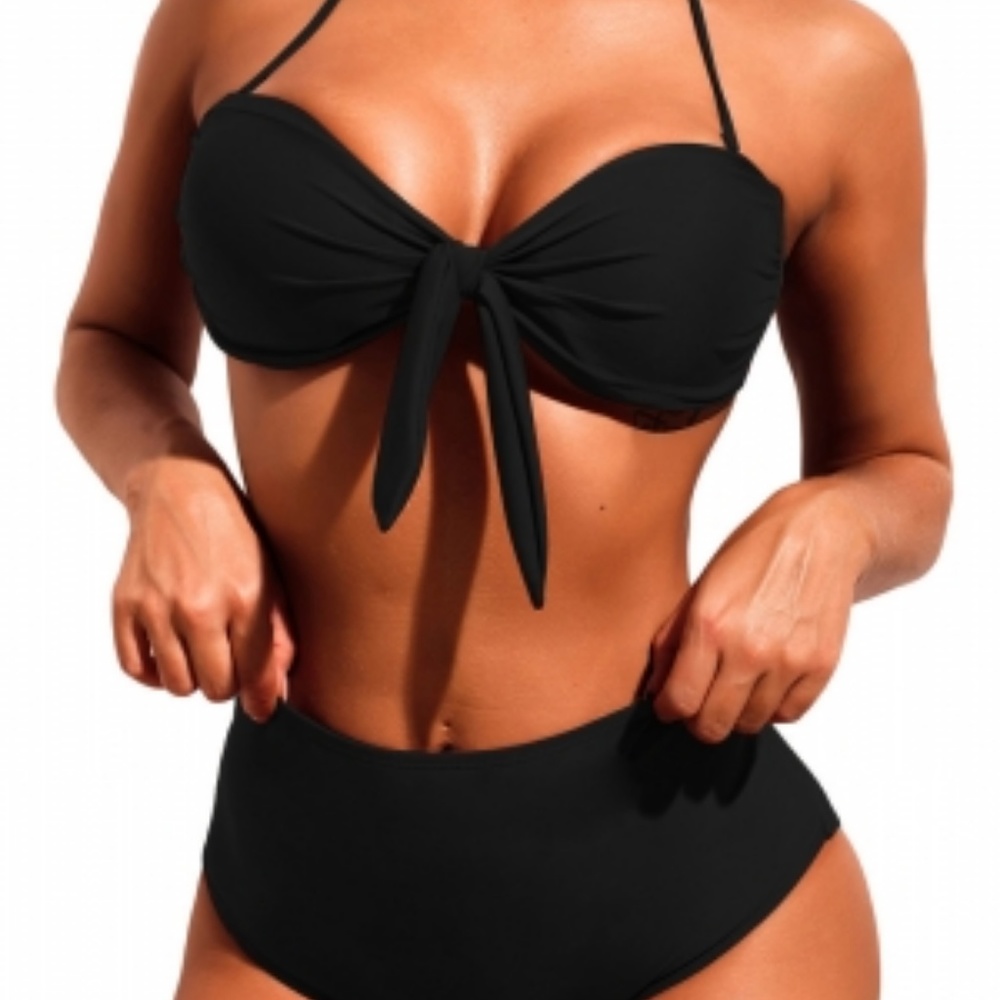 Black High Waist Bikini